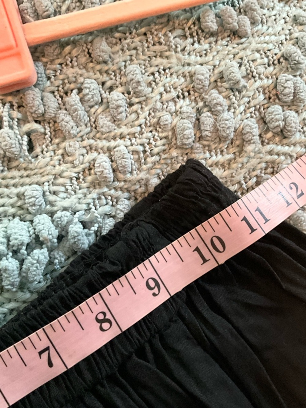 Jane Ashley Black Eyelet Lace Hem Midi Skirt Small - Picture 5 of 6